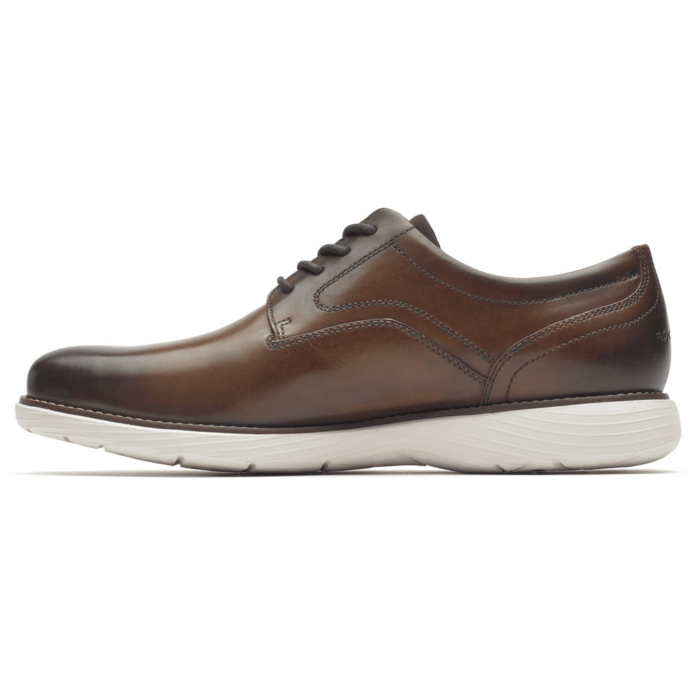 Oxfords Rockport Hombre Mexico - Garett Plain Toe Marrom - NAPLF2180